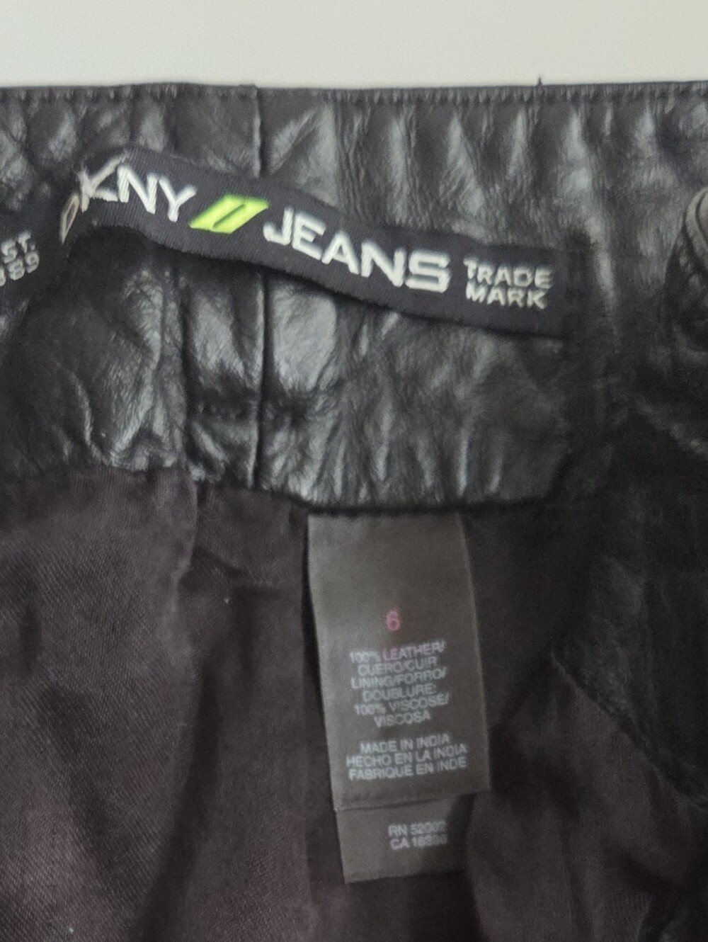 Vintage DKNY | Leather Utility Skirt - Picture 14 of 15